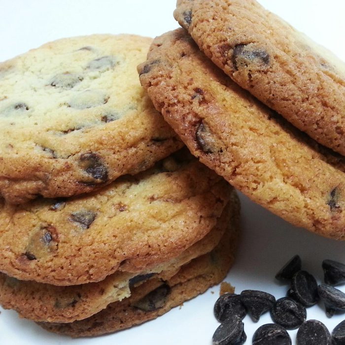 Close Up Of Chocolate Chip Cookies