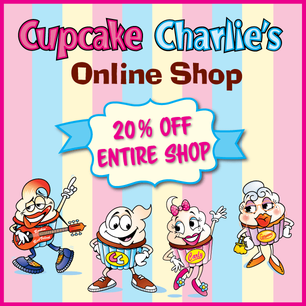 Cupcake Charlie's Online Shop Sale 20%