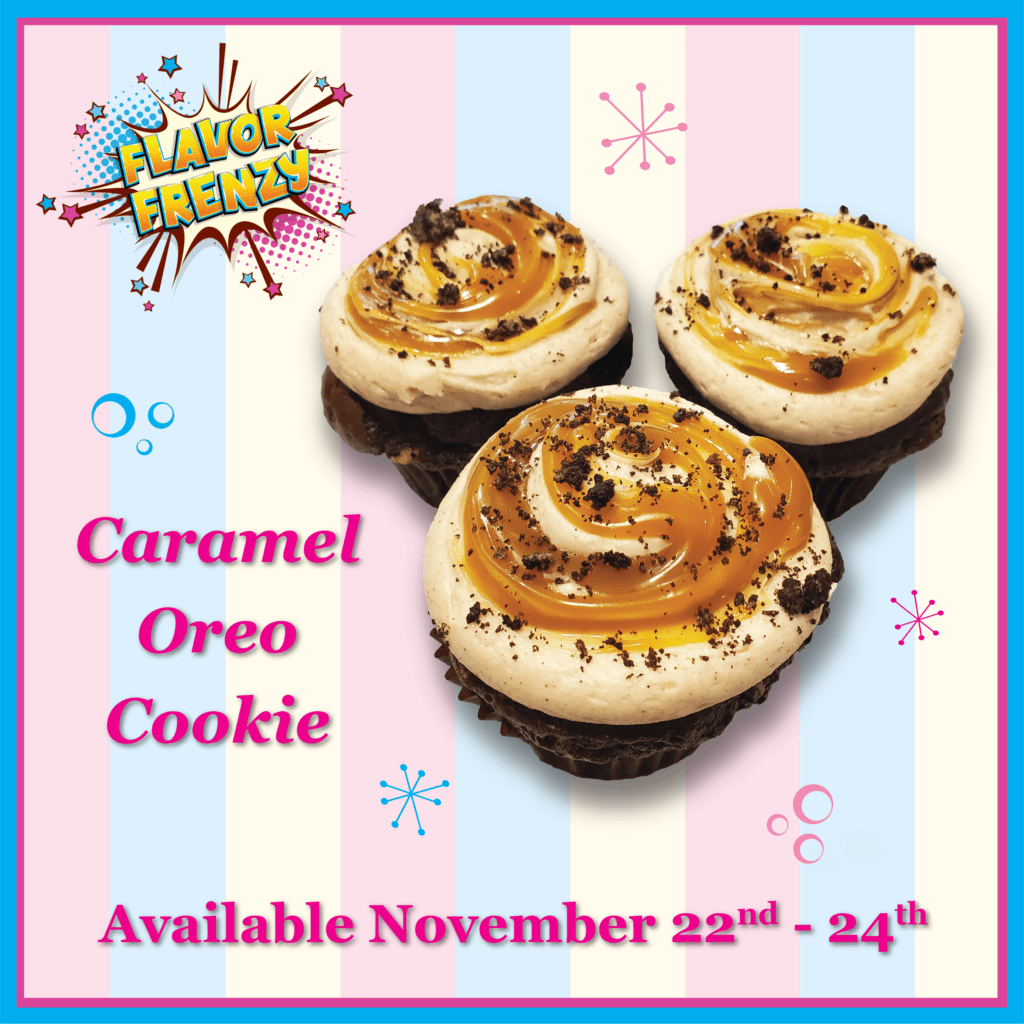 Caramel Oreo Cookie Cupcake