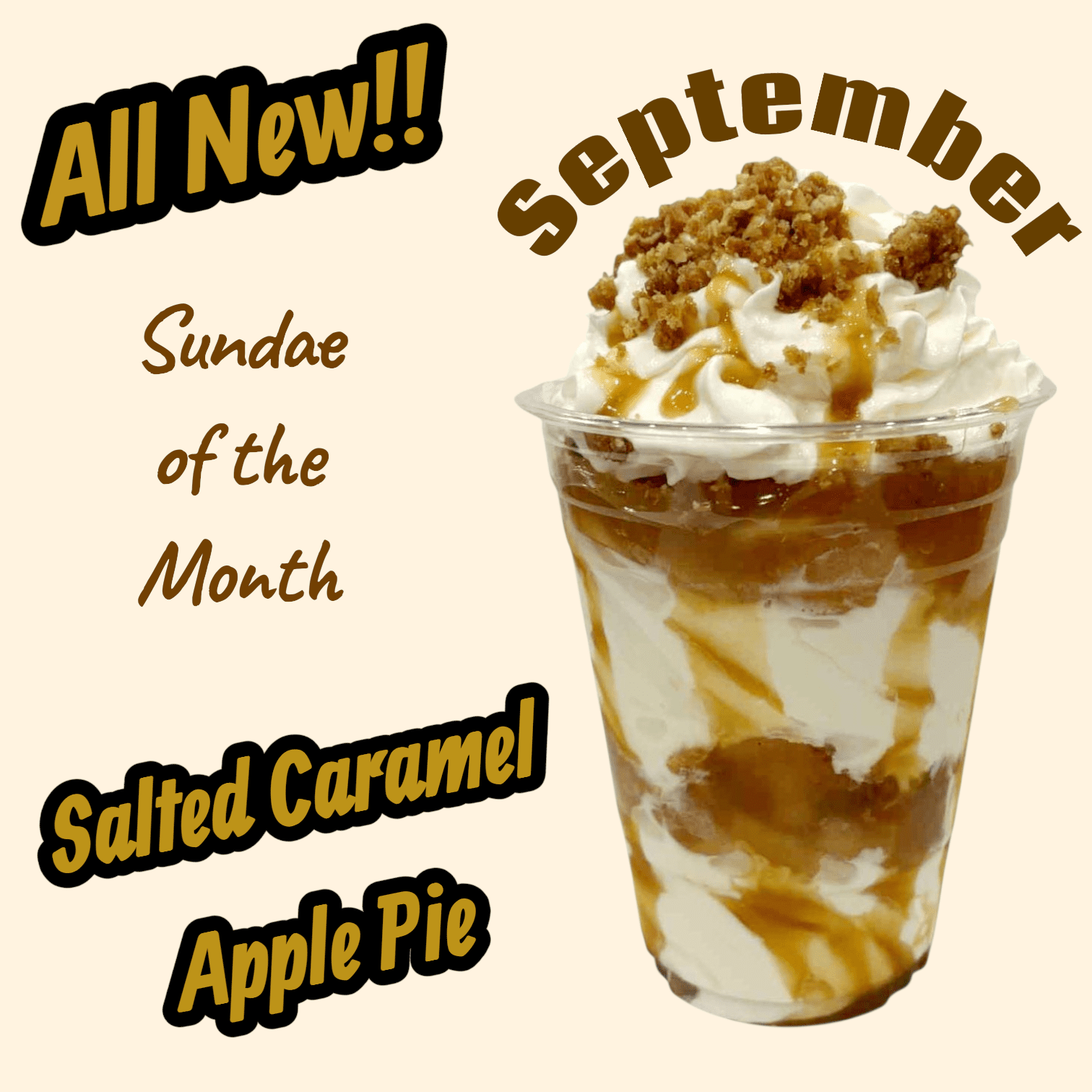 Salted Caramel Apple Pie Sundae