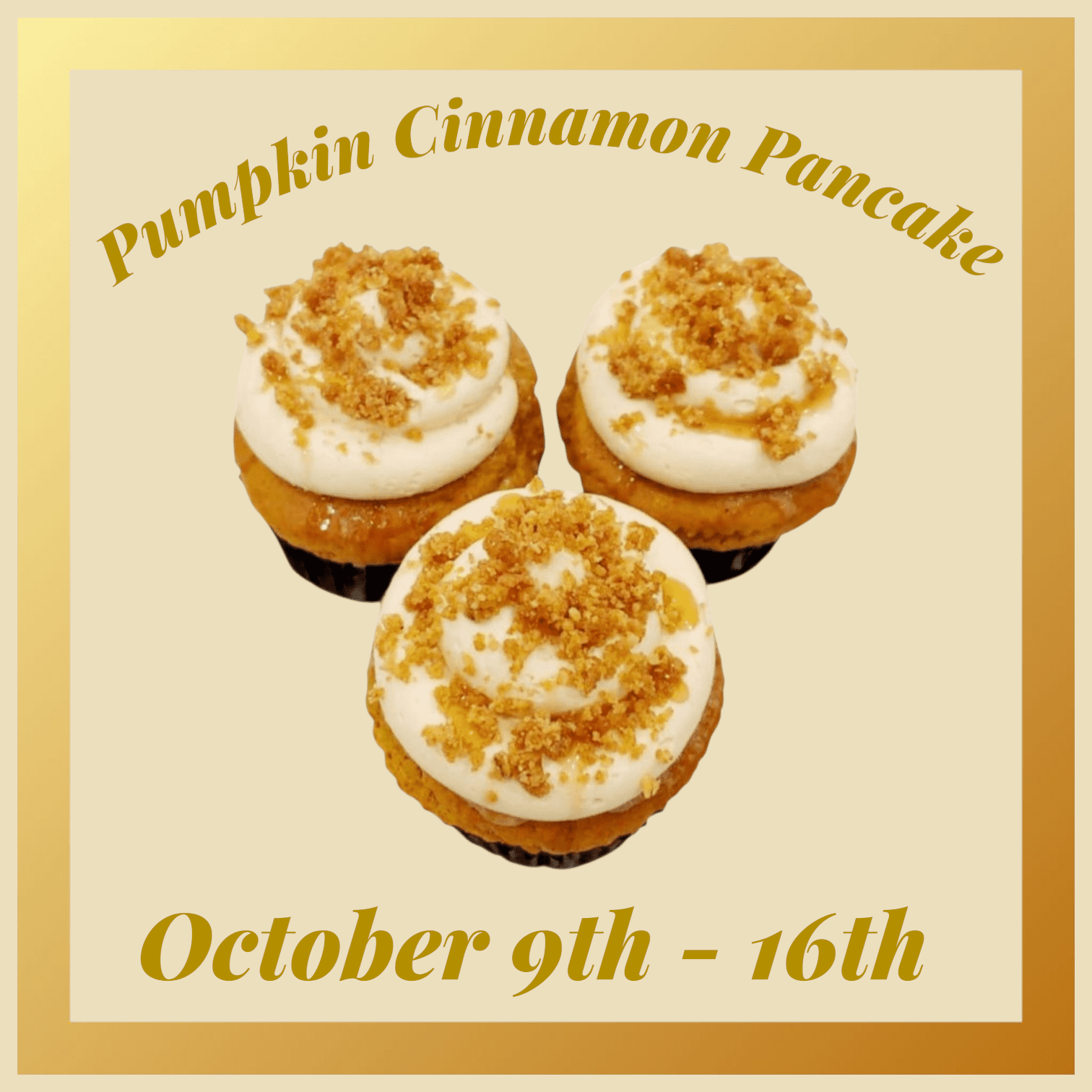 Epic Pumpkin Cinnamon Pancake Cupcake!