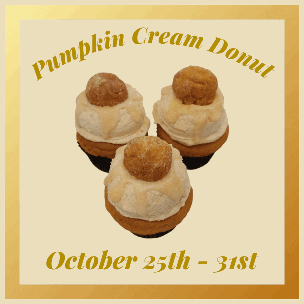 pumpkin cream donut hole