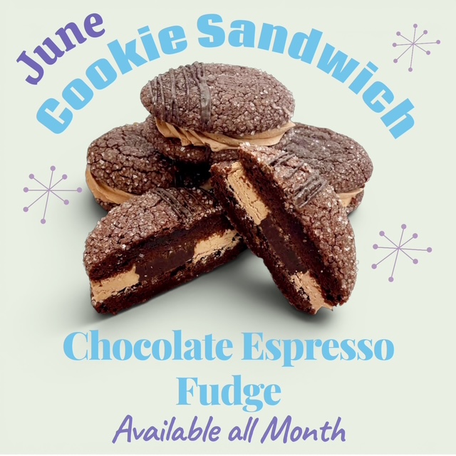 Chocolate Espresso Fudge Cookie Sandwich