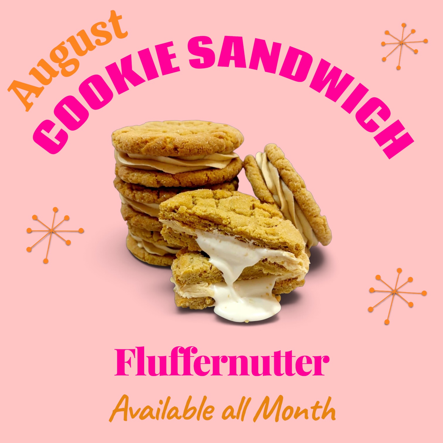 Fluffernutter Cookie Sandie