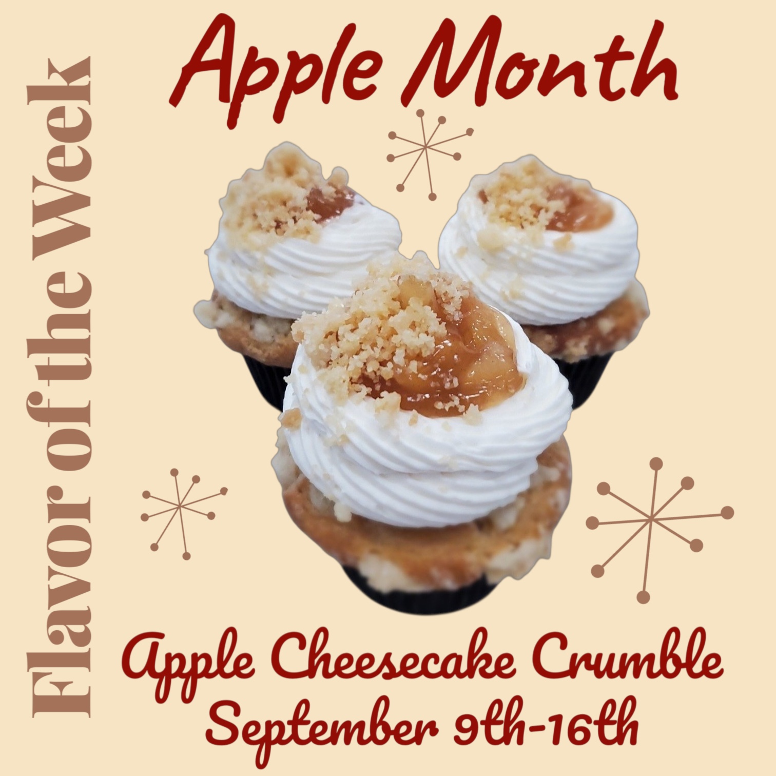 Apple Cheesecake Crumble FOW